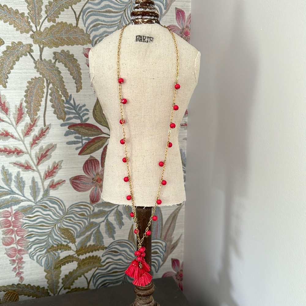 Talbots Red Necklace